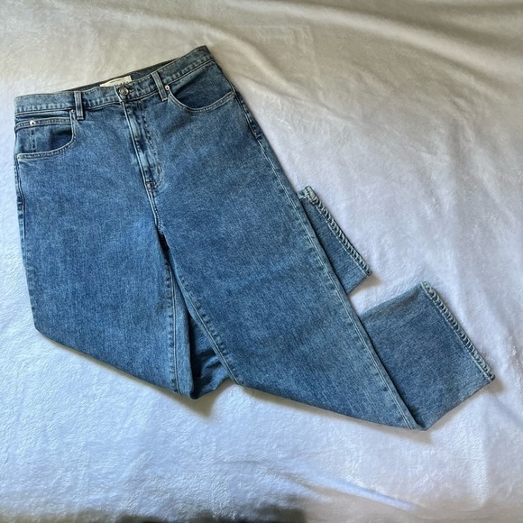 SLVRLAKE London Crop Straight Leg Jeans King Canyon Wash Size 30 - Picture 6 of 17